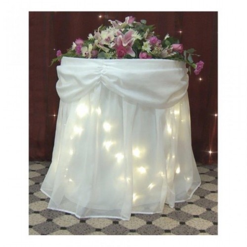 Table Skirts Starlight and Rose Wedding Table Skirts