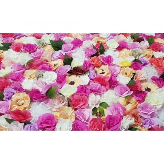 Pink Mixed Floral Backdrop Pink Mixed Floral Backdrop