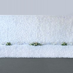 White or Ivory Shabby Flower Backdrop