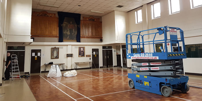 school hall wedding transformation